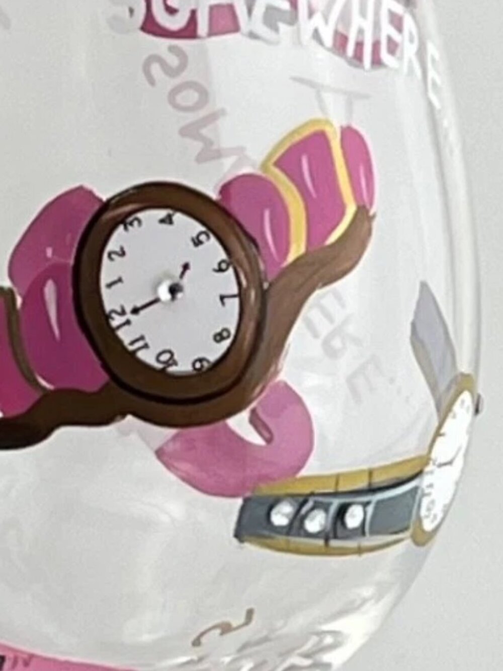 NIB Lolita Love My Wine It's 5 O'clock Somewhere Wine Glass Party Collectibles - Picture 3 of 10